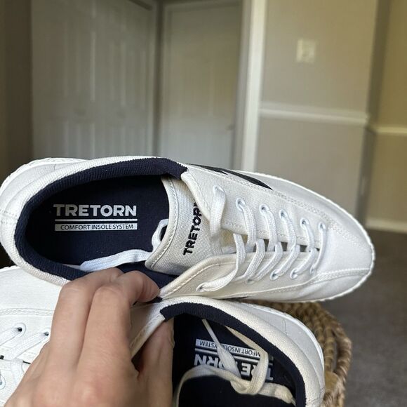 Tretorn Womens NYLITE PLUS CANVAS NAVY BLUE/WHITE Sneaker US Sz 9 NWOT - Picture 11 of 11